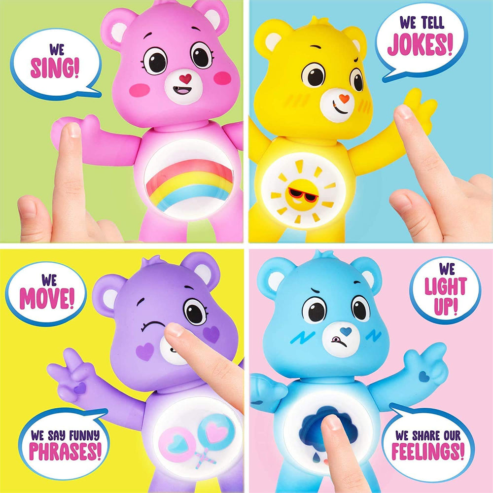 Care Bears Grumpy Bear jokes mode for lighthearted entertainment with friends.