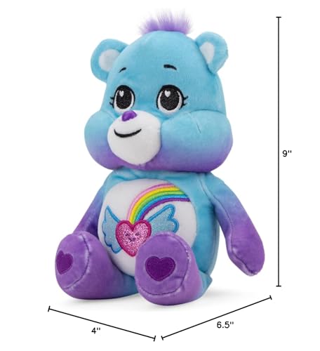 Small, 9-inch size fits little hands for portable companionship.