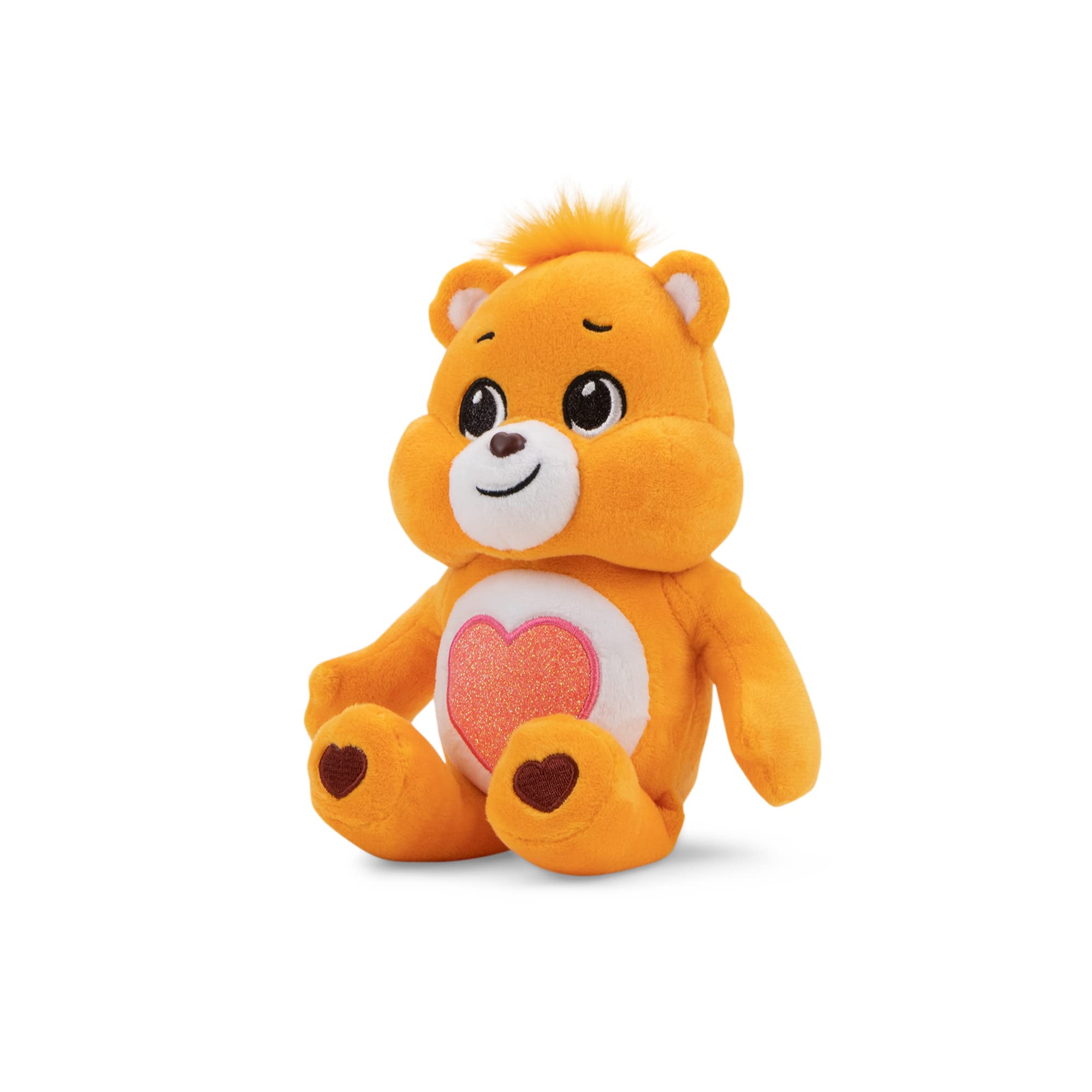 Care Bears Tenderheart Bear 9-inch bean plush features a new expression for brighter smiles.