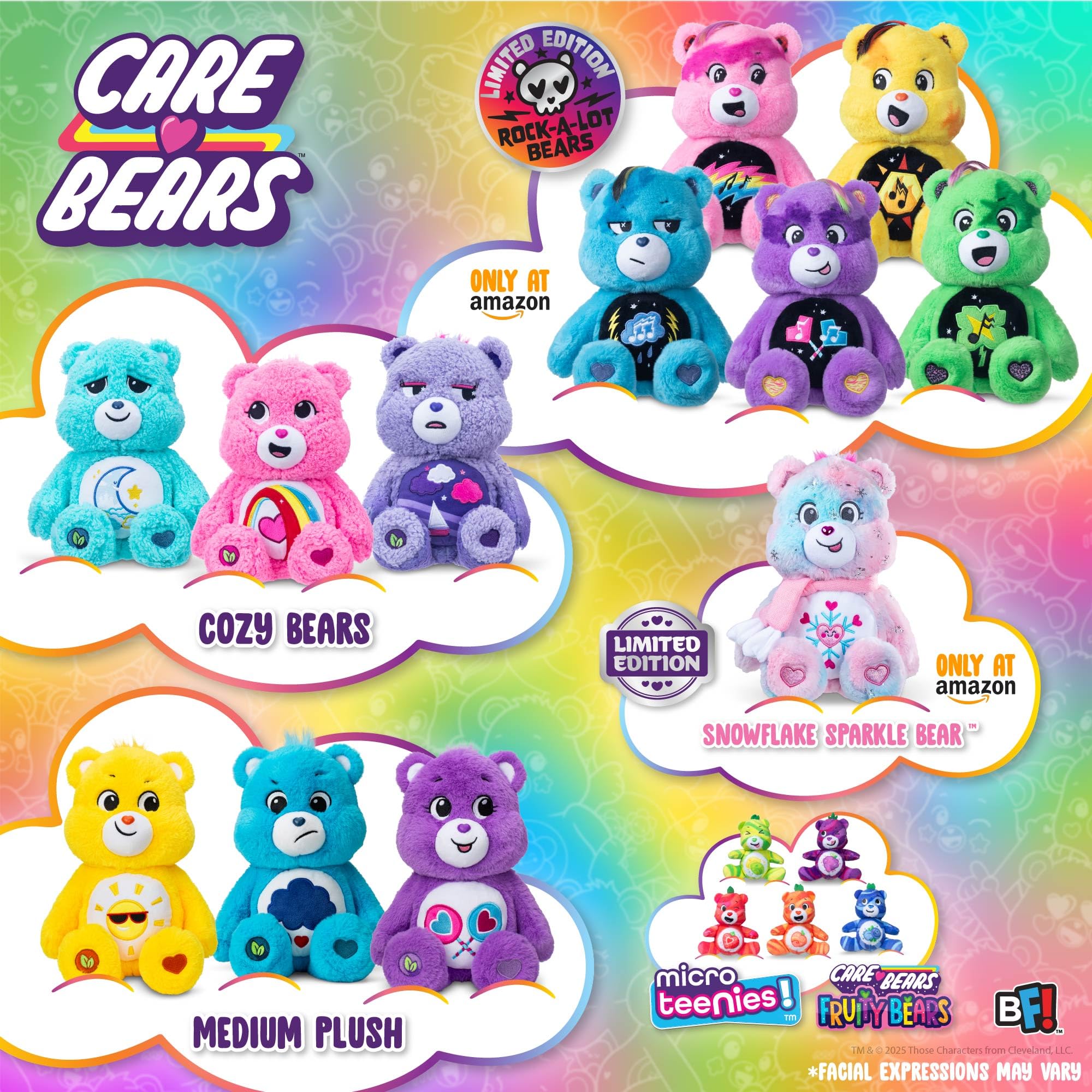 Care Bears Togetherness Bear 14in plush gift-ready presentation adds cheer to gifting