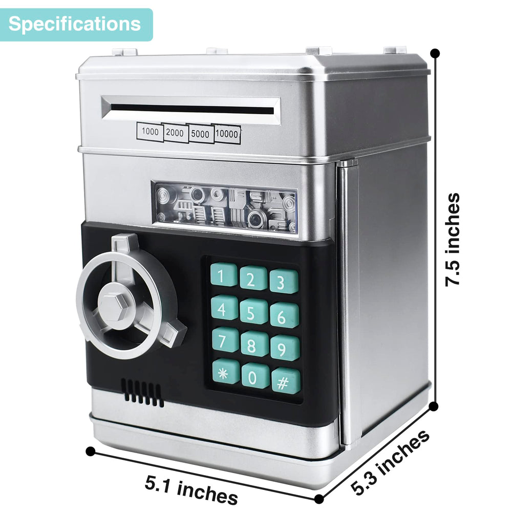 Cargooy mini ATM piggy bank coin slot easy money insertion