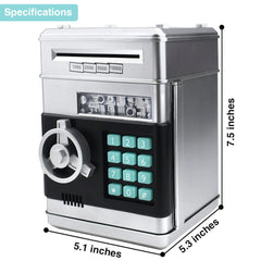 Cargooy mini ATM piggy bank coin slot easy money insertion