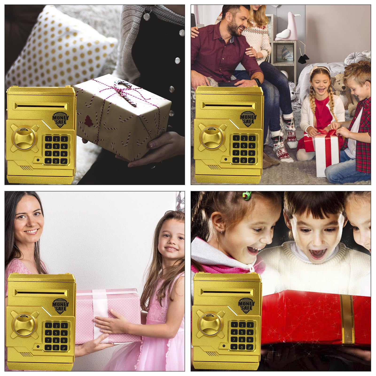 Cargooy Mini ATM Piggy Bank compact design fits desks and shelves.