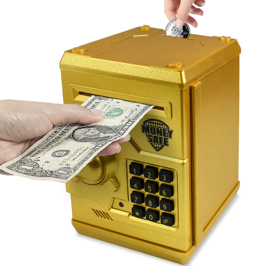 Cargooy Mini ATM Piggy Bank front view for easy savings and accessibility.