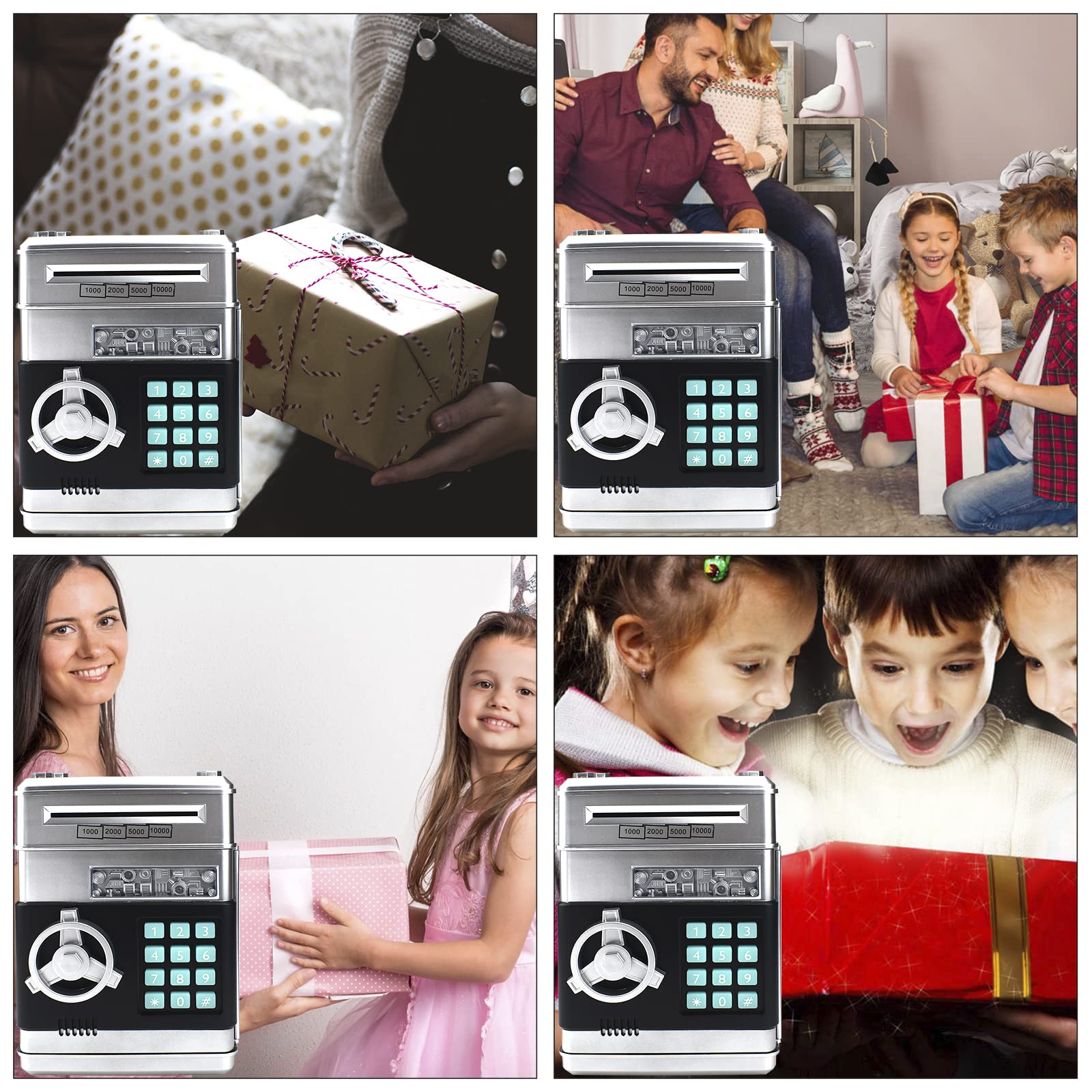 Cargooy mini ATM piggy bank password entry four digit option