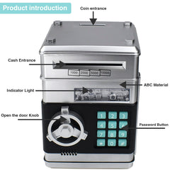 Cargooy mini ATM piggy bank top view password lock accessible