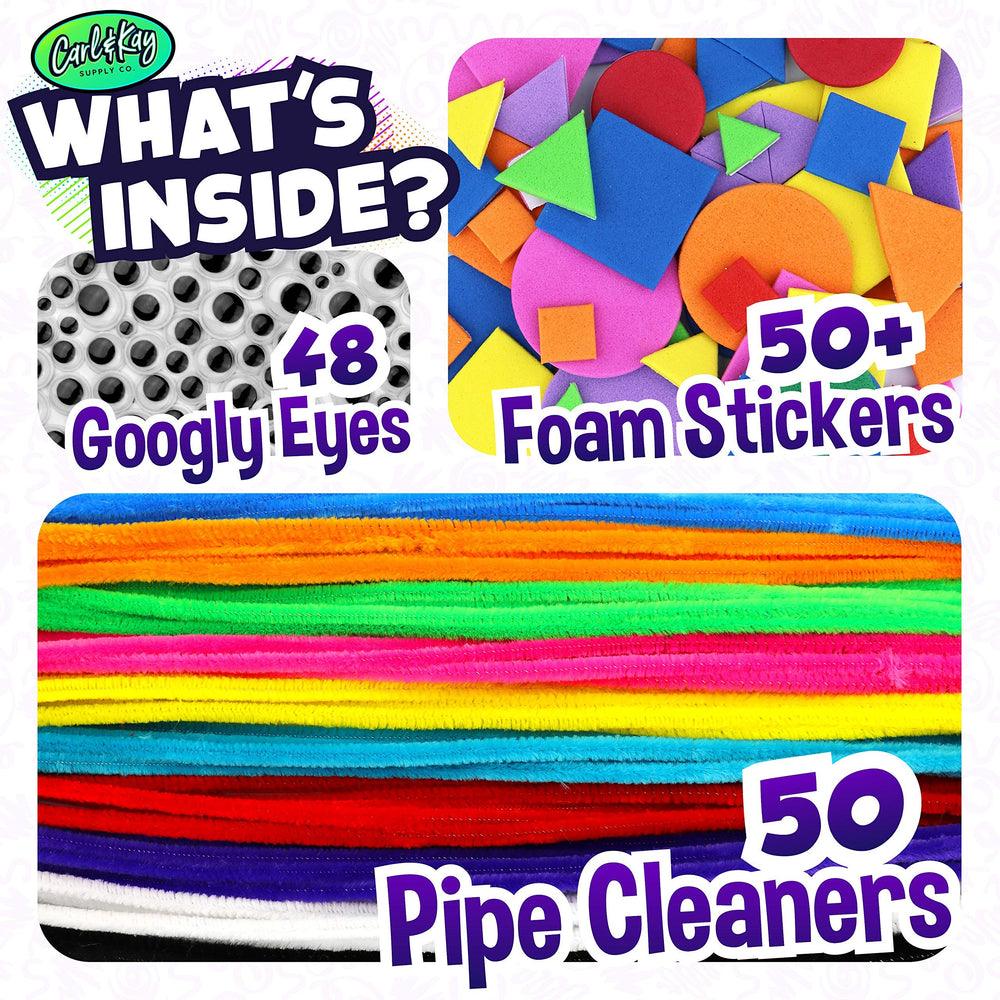 Carl & Kay foam stickers and feathers add decorative flair