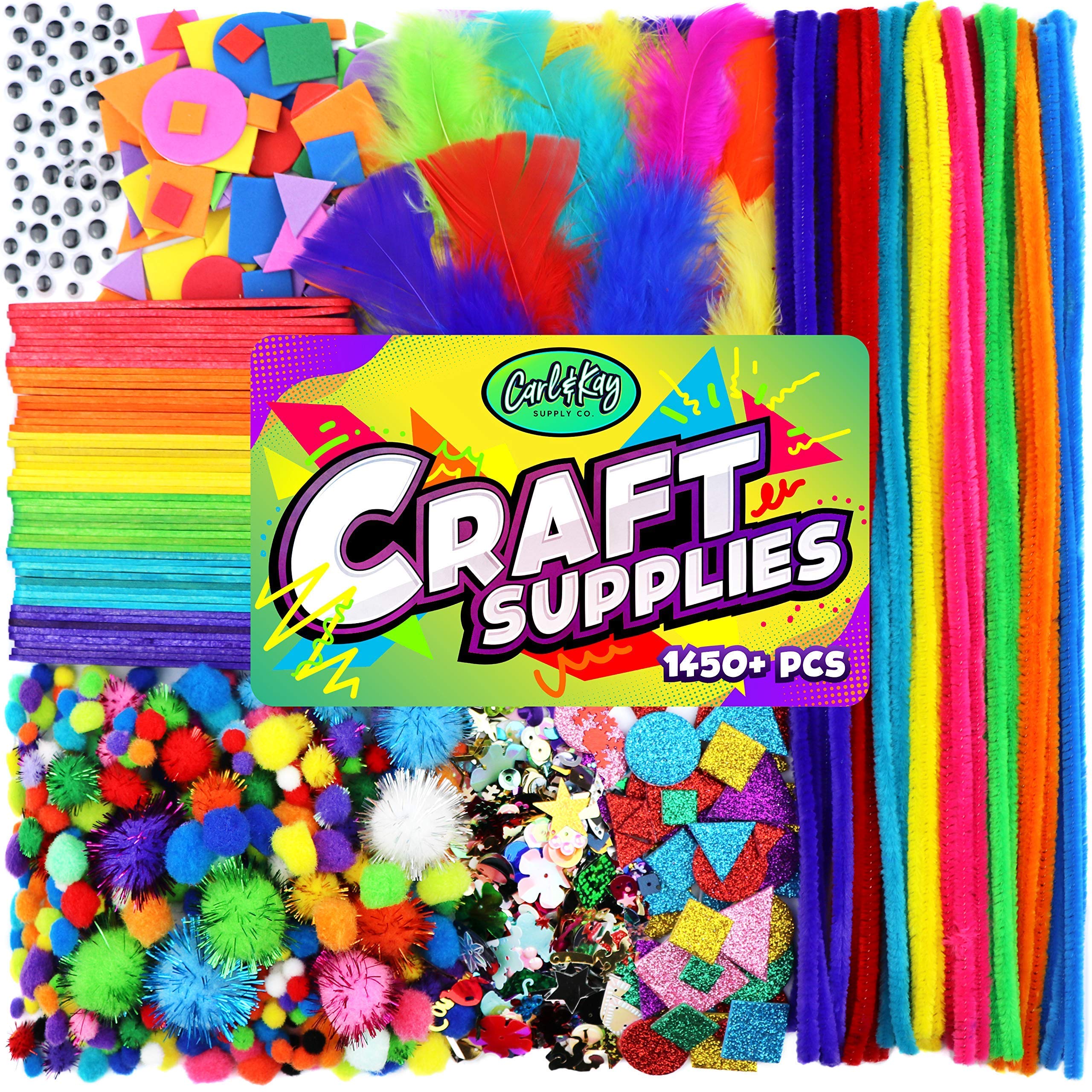 Carl & Kay kids crafting at home with this comprehensive kit