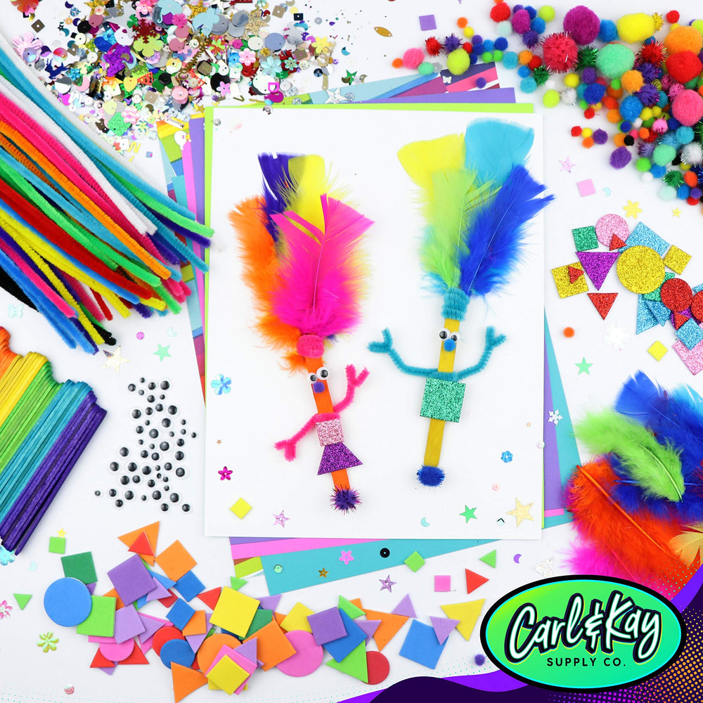 Carl & Kay pipe cleaners assortment supports versatile kid crafts