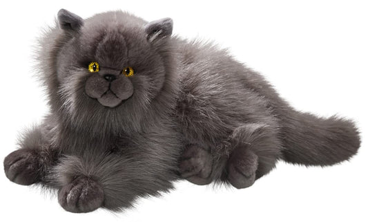 Carl Dick Persian Gray cat plush — front view, soft 30 cm cuddle buddy