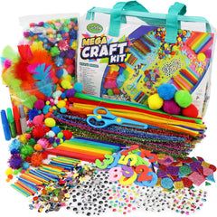 Carl & Kay Mega Arts & Crafts Kit contents shown for home and classroom projects