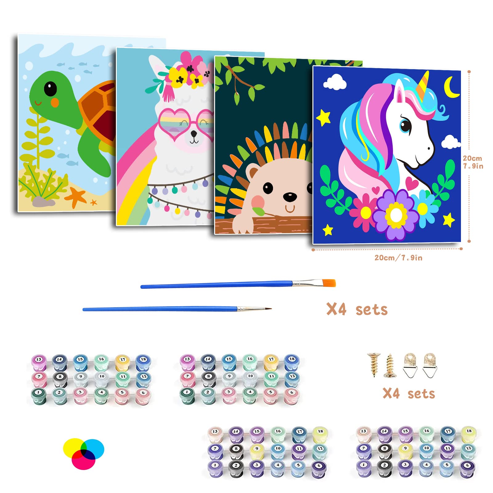 CarlonLin kid-friendly art activity setup on a table, perfect for family craft time.