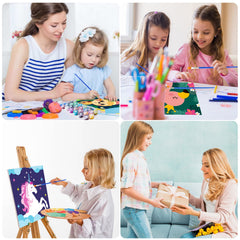 CarlonLin paint by numbers set supports patience and concentration through enjoyable painting sessions