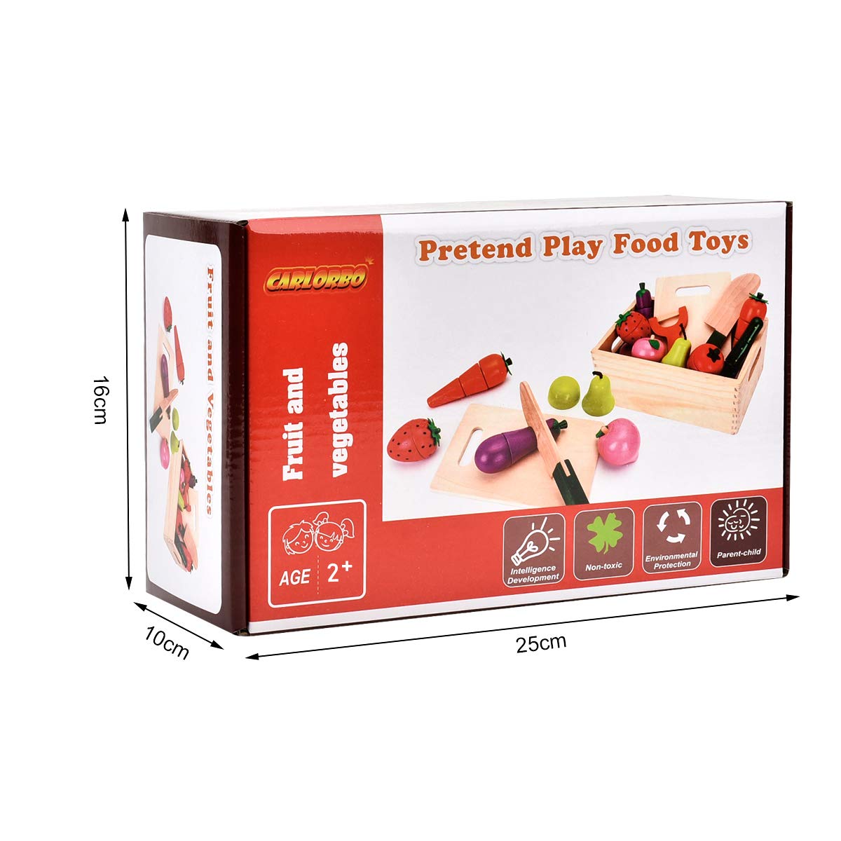 CARLORBO cucumber rounds aid color recognition and sorting fun.