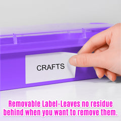 Easy-clean surface of Carolart bins with mild soap