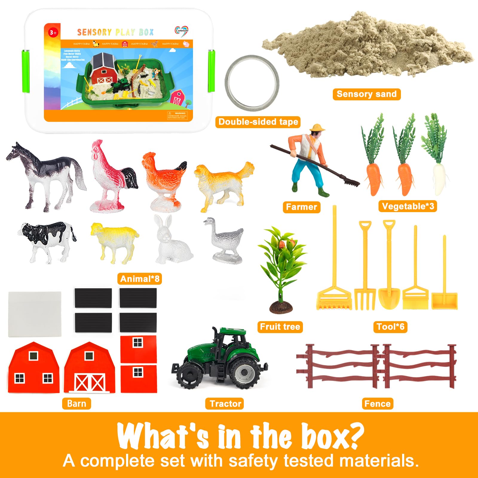 Carolart Tractor adds action and role-play, encouraging hand-eye coordination.