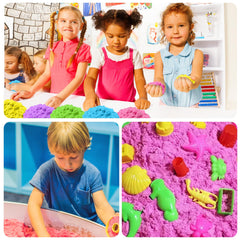 Carolart reusable sensory sand ideal for crafts, learning toys, and pretend play