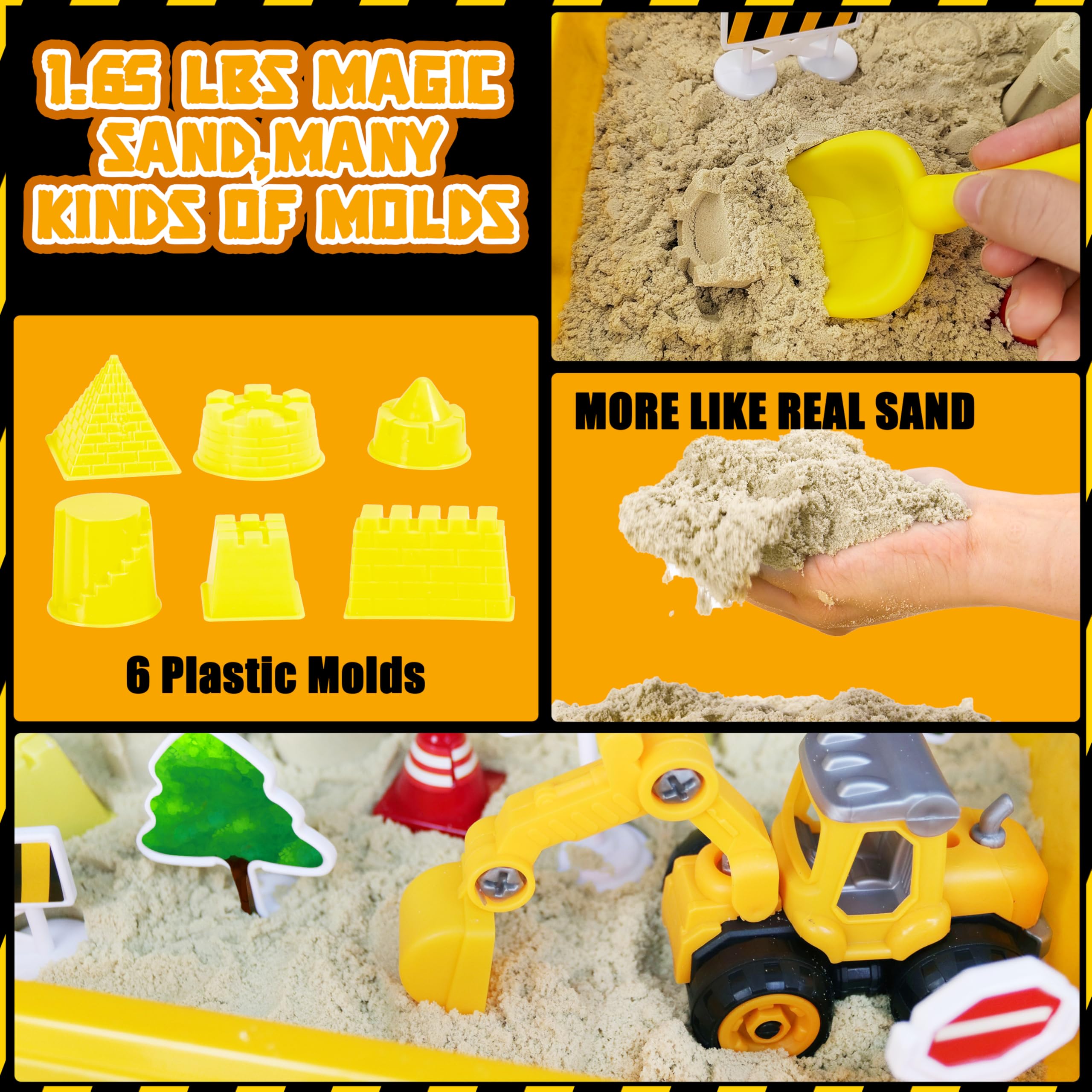 Carolart sand playset with castle moulds supports creative architecture and fine motor practice