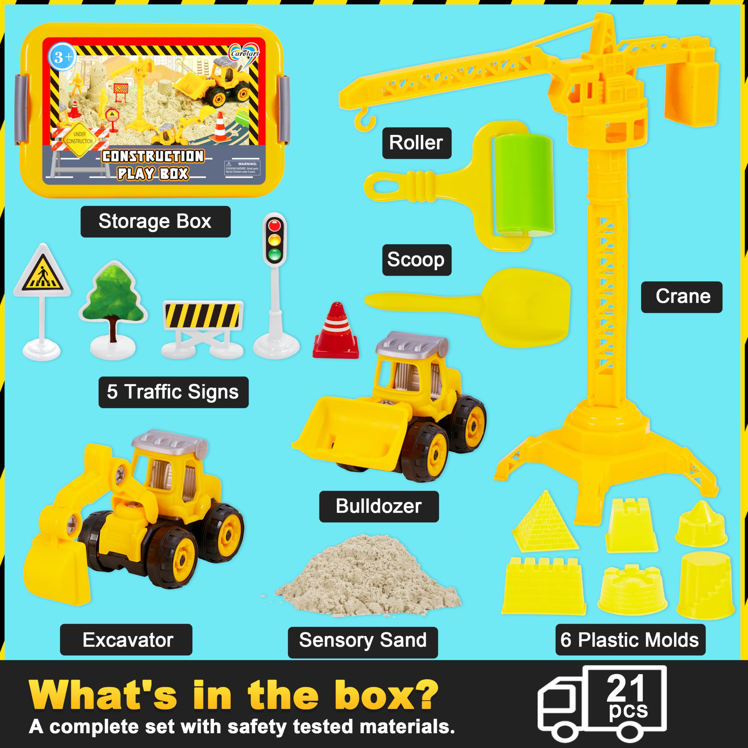 Carolart sensory sand 1650g provides tactile exploration and versatile play materials