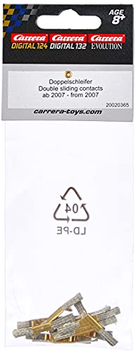 Carrera 20365 double sliding brush for Digital 124 promotes smooth, reliable operation.