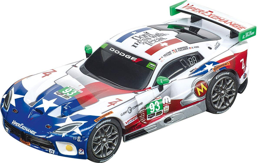 Carrera Viper Ben Keating 1:43 slot car on GO!!! track for precise cornering