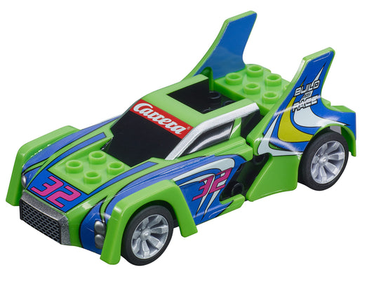 Carrera Build 'n Race Racer 1:43 slot car ready for quick handling on GO!!! tracks