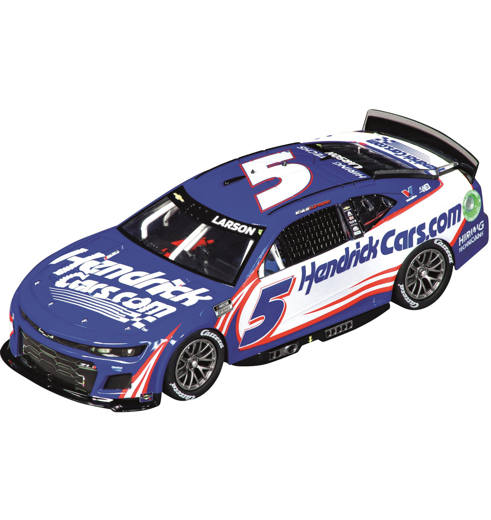 Carrera Evolution 1:32 car front view showing scale detail.