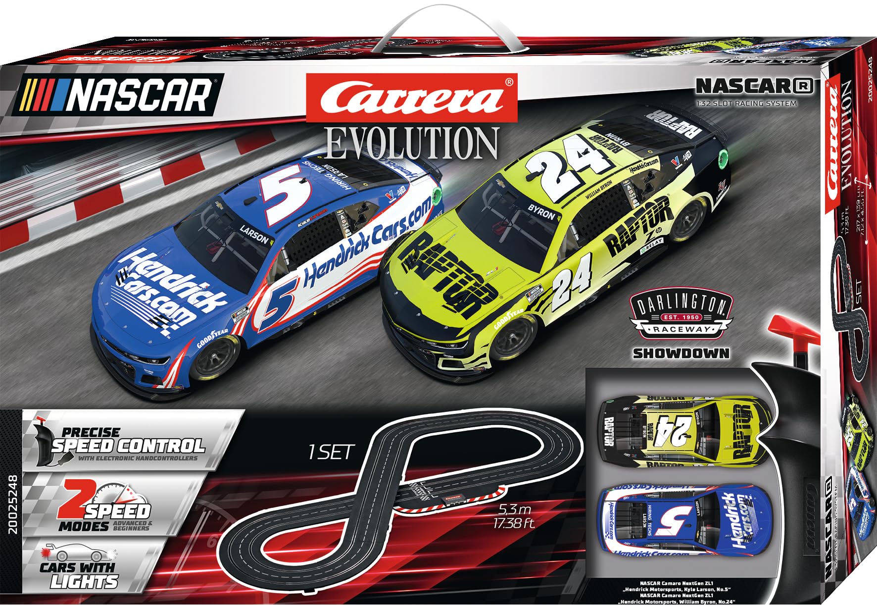 Carrera Evolution packaging and accessories ready for setup
