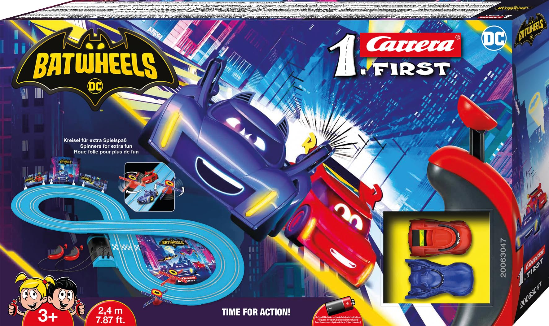 Carrera First Batwheels assembly process demonstrates beginner-friendly setup