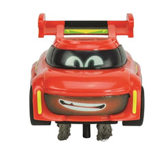 Carrera First Batwheels packaging open reveals kid-friendly racing set