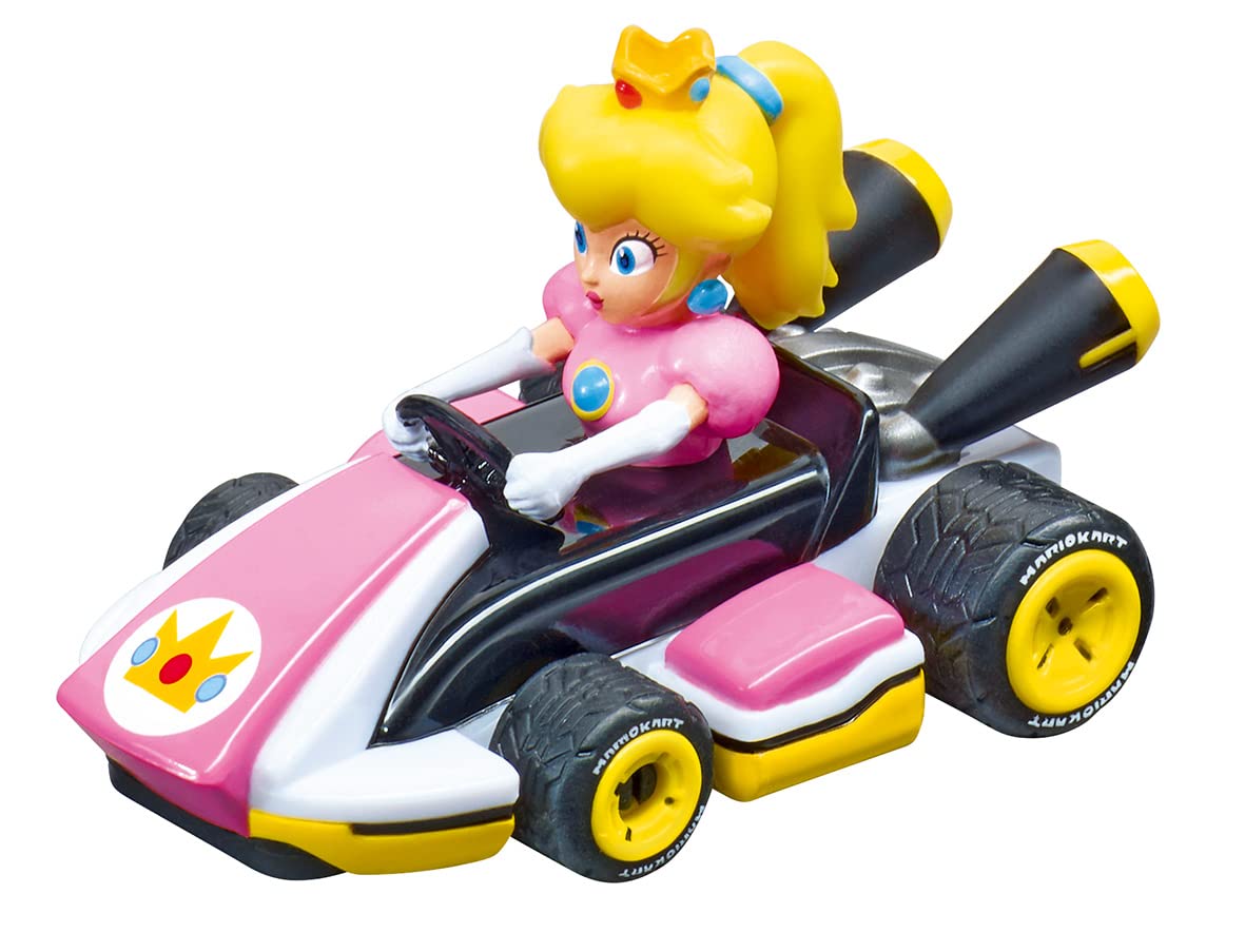 Two-player action lets siblings race head-to-head for friendly competition.