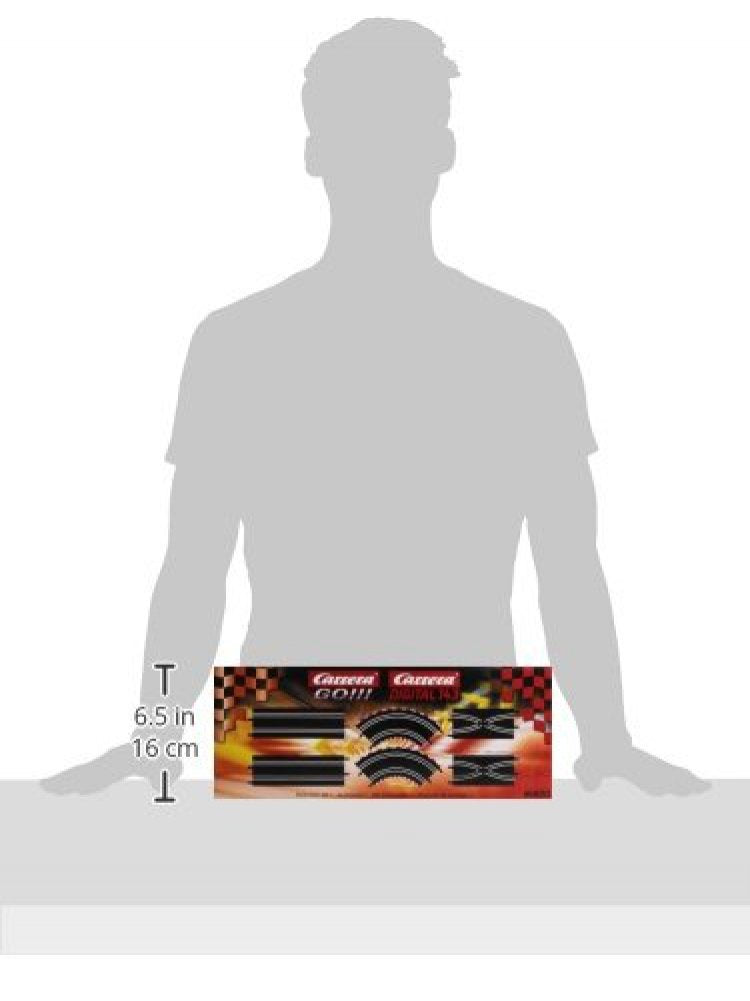 Carrera Go 61600 guardrails and supports for safe runs.