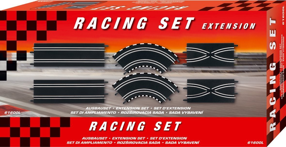 Carrera straight section 13.46 inches for smooth track extensions.