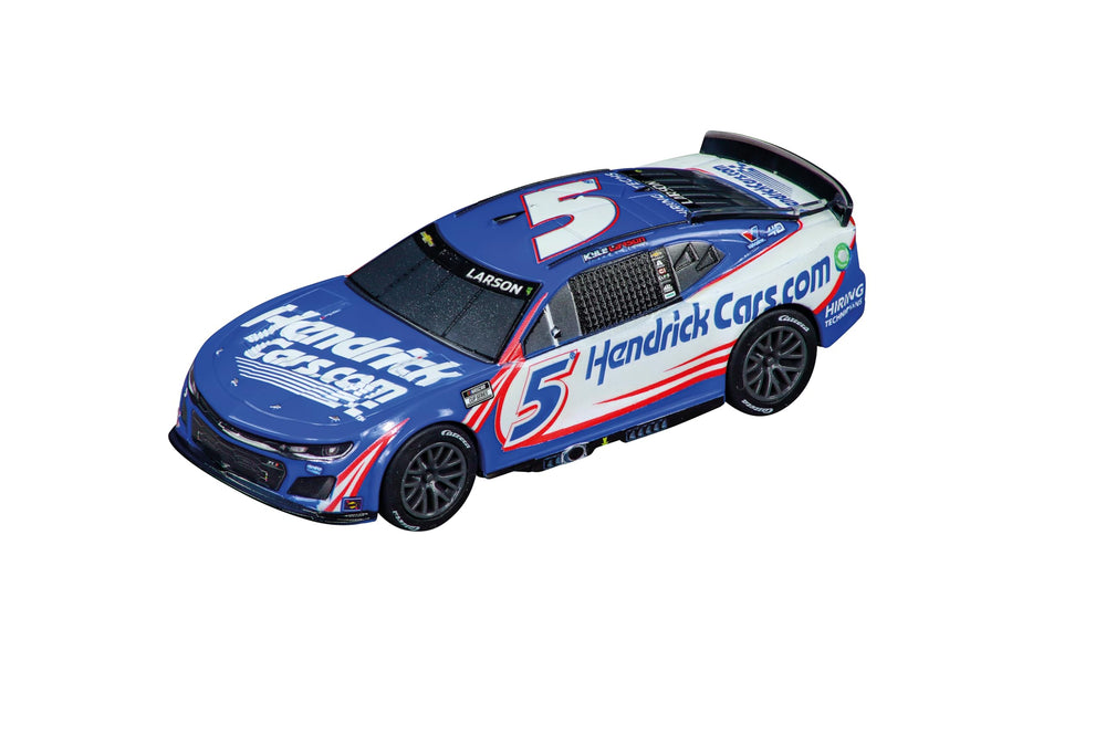 Carrera Go NASCAR Hendrick Camaro Next Gen ZL1 No.5 side view showing sleek design for collectors.