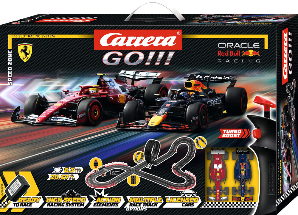Two wireless controllers with turbo boost enable multiplayer racing