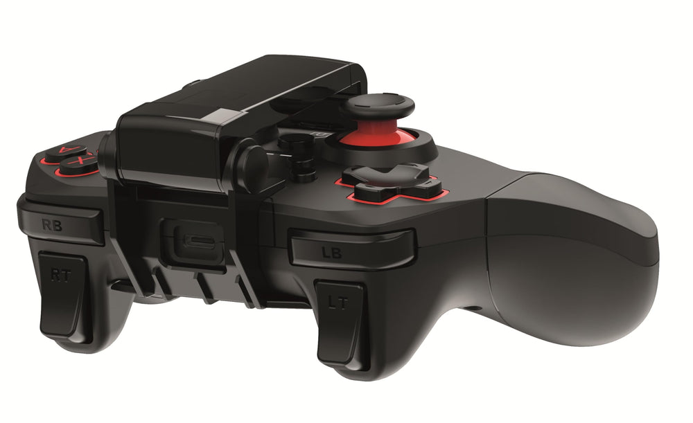 Carrera Hybrid Controller in action on track during a race.