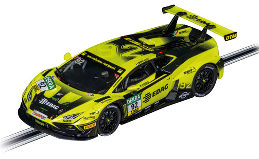Carrera Lamborghini Huracan GT3 Evo2 SSR front view with authentic headlights and aero cues.