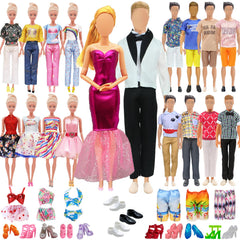 Carreuty 27pcs doll clothes party dress for imaginative play