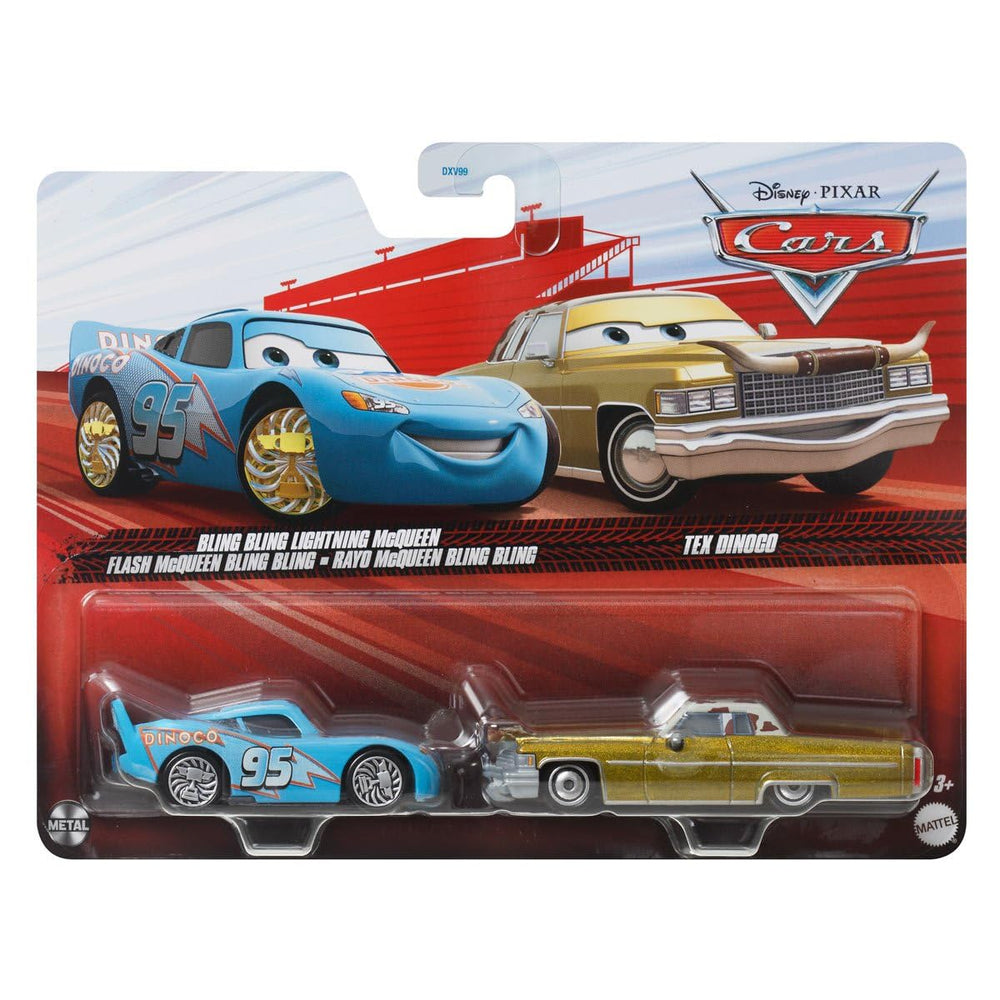 Cars Disney Pixar Tex Dinoco 1:55 die-cast vehicle ideal for racing play and collection.