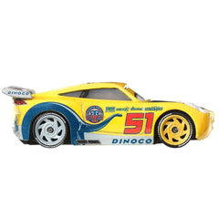 Metal toy vehicle with durable, play-ready finish