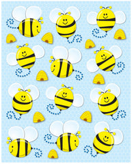 Carson Dellosa Bumble Bee stickers on six sheets for classroom rewards and spring crafts.