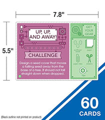 Carson Dellosa Stem Challenges card back offers hints and explanations for deeper learning.
