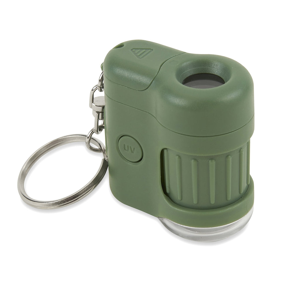 Carson MicroMini built-in LED light illuminates samples clearly