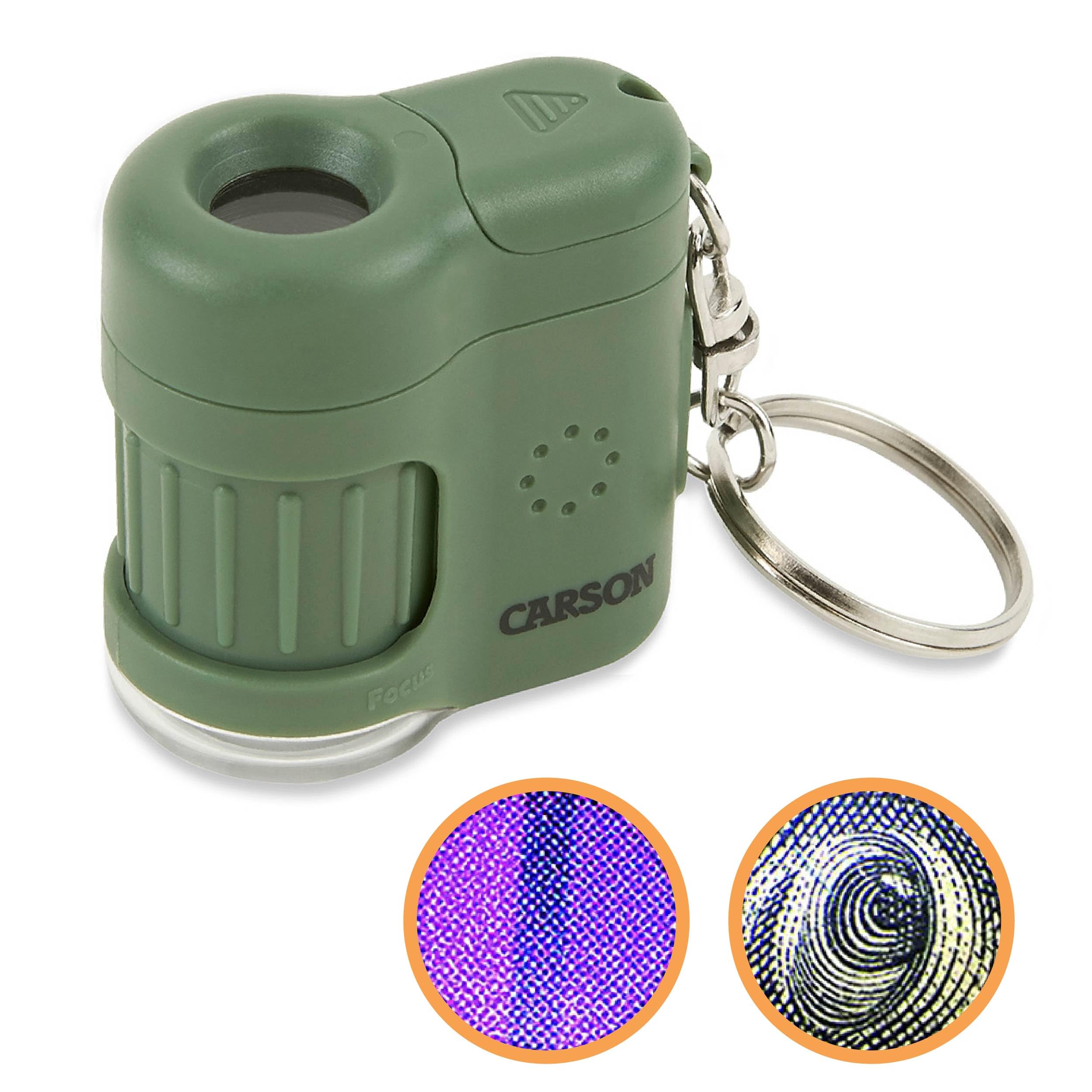 Carson MicroMini 20x UV fluorescence view for currency inspection