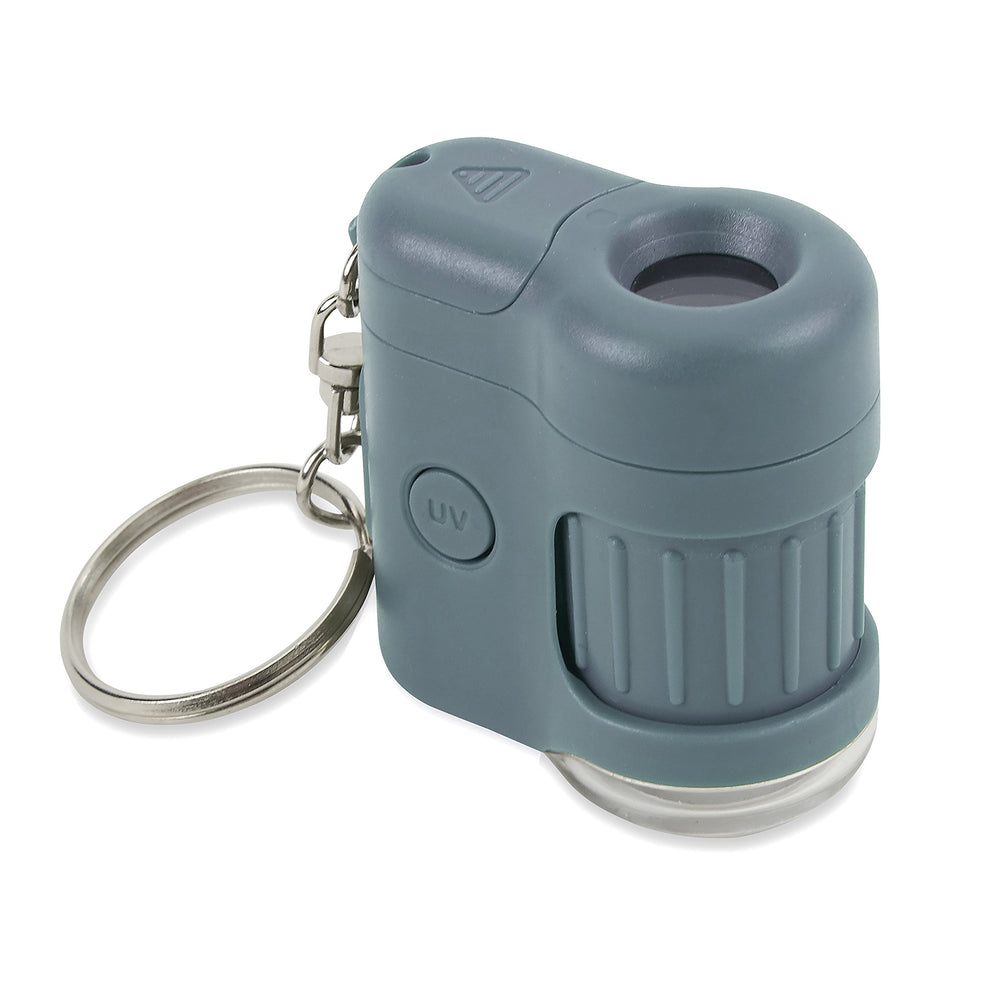 Carson MicroMini keychain design shown for portable magnification on the move