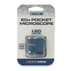 Carson MicroMini LED flashlight in use for low-light observation on the go