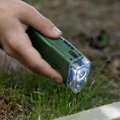 Carson X-Scope built-in flashlight illuminates dusk-time adventures