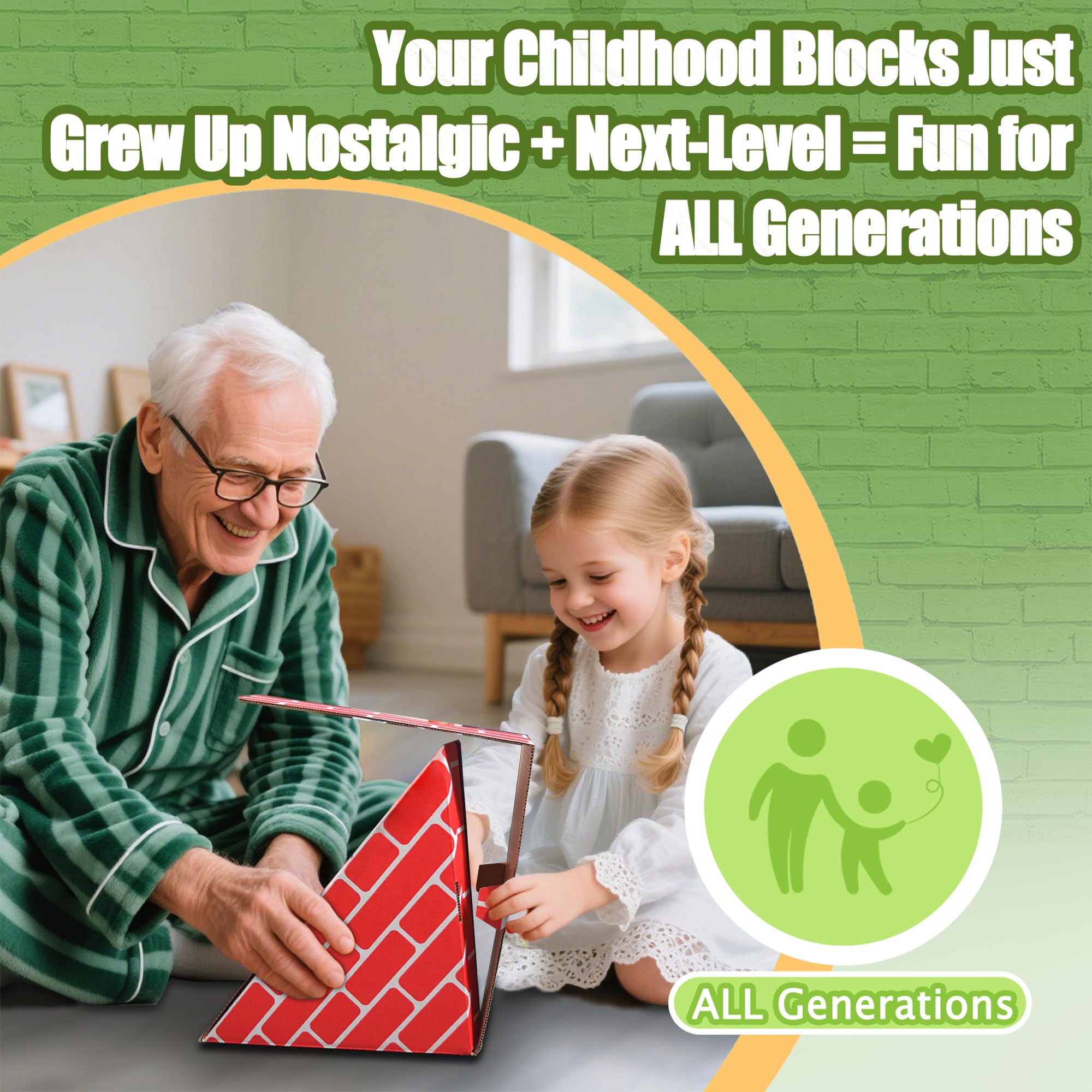Suitable for toddlers and older kids to explore spatial ideas.