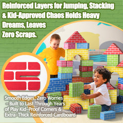 Bright packaging makes Cartboatoy blocks an easy gift choice.