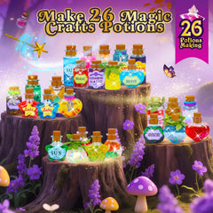 Cartell 26 Potions Recipes DIY highlights creativity with 11 recipes and space for custom spells.
